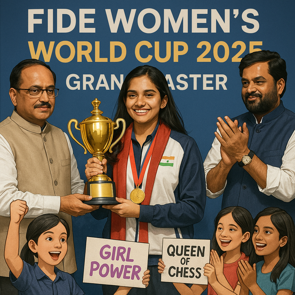 Girls’ World Chess Champion Felicitated in Maharashtra - The Civic Sense