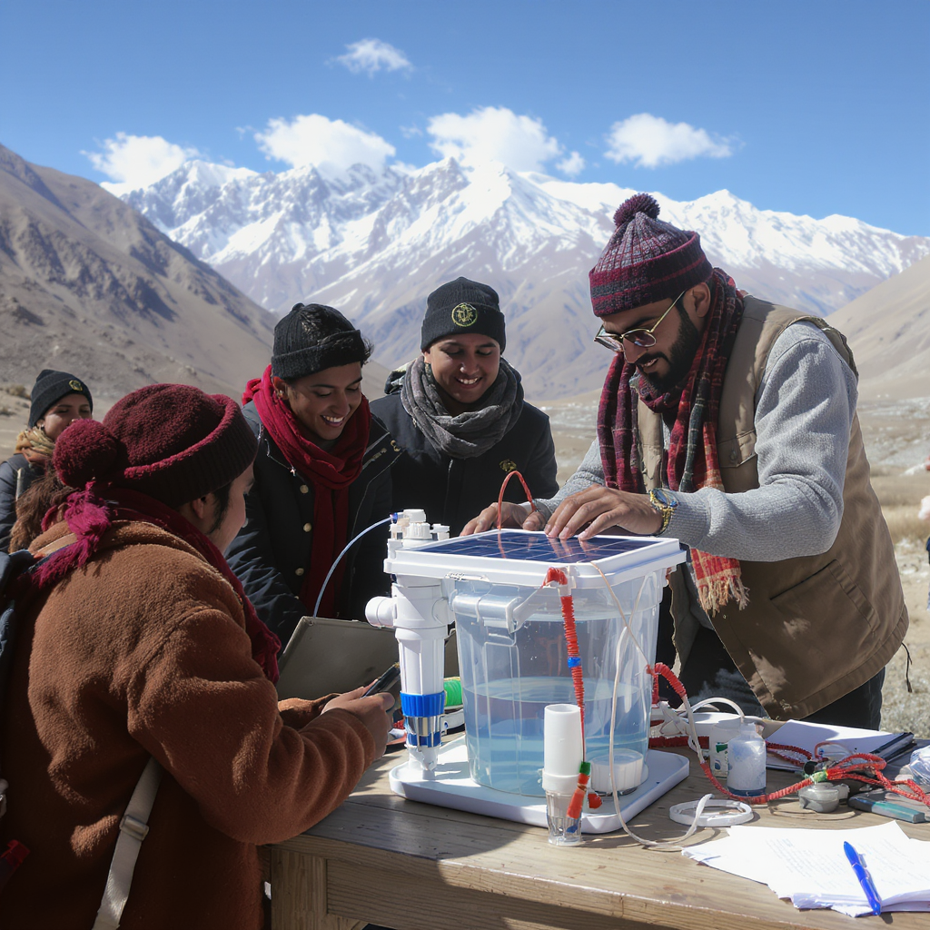Ladakh Students Pioneer Solar-Powered Water Purifier The CIvic Sense