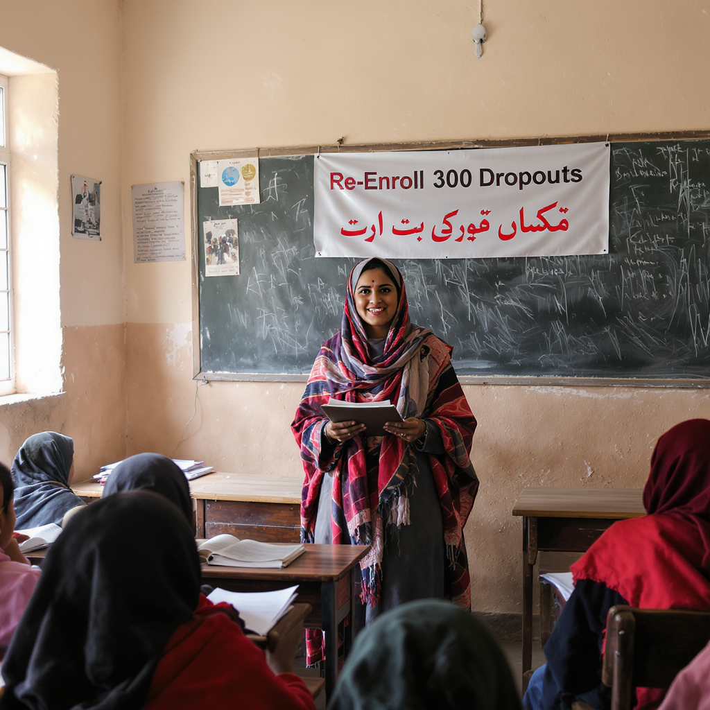 Kashmiri Teacher Re-Enrolls 300 Dropouts The Civic Sense