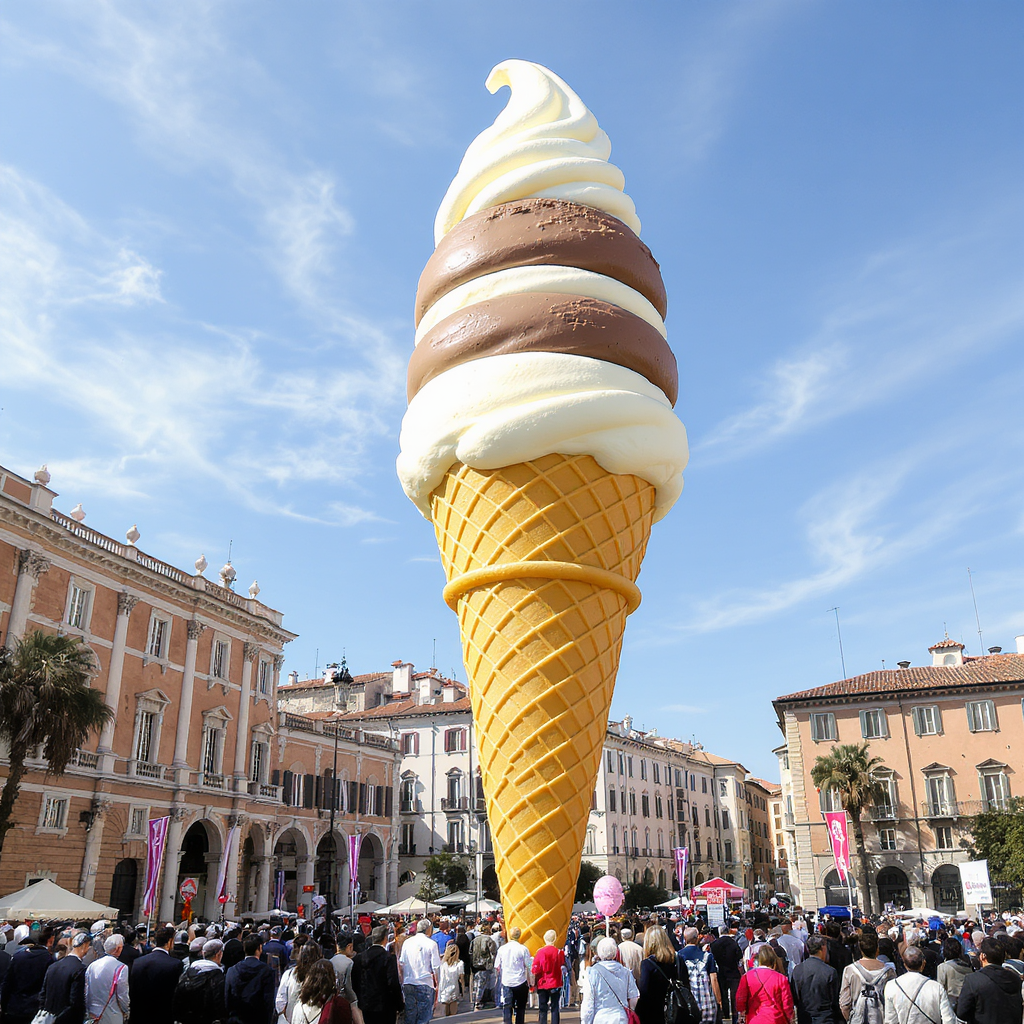 Largest ice-cream ever in the world The civic sense