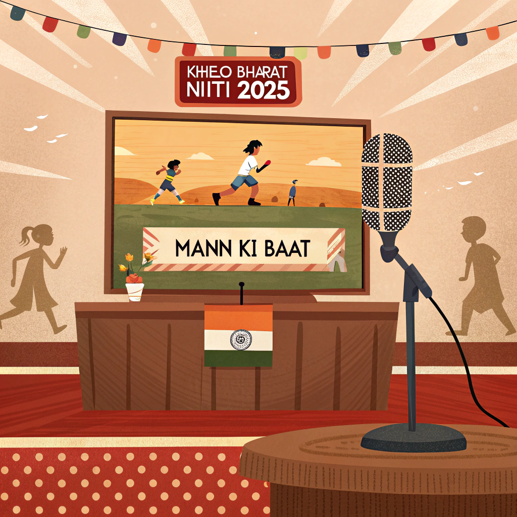 5. 📻 PM Modi Unveils Khelo Bharat Niti 2025 in ‘Mann Ki Baat’ - The Civic Sense