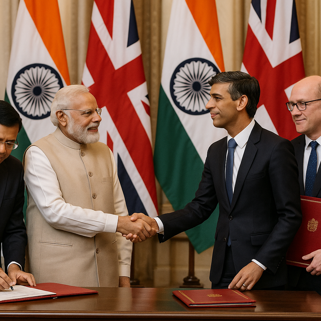 PM Modi Set to Sign New India–UK Free Trade Deal