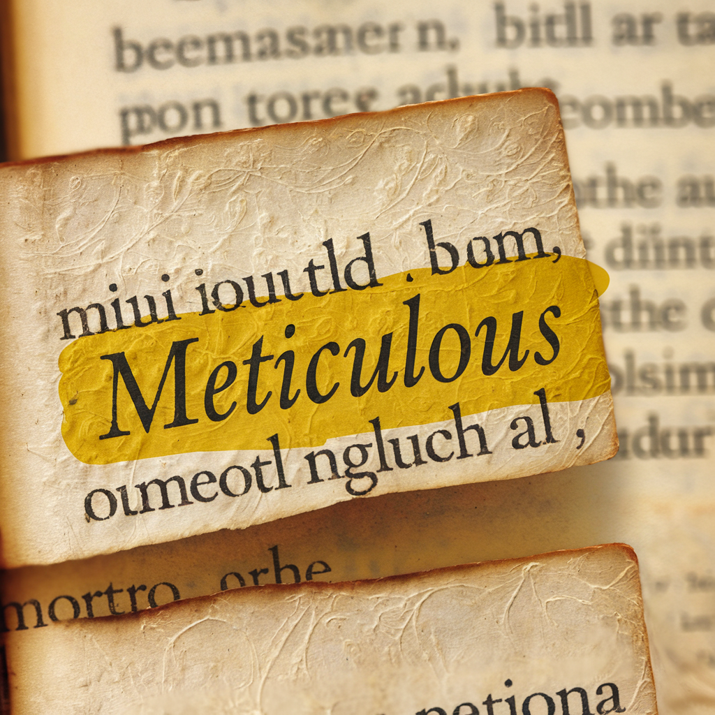 Word of the day METICULOUS - The Civic Sense