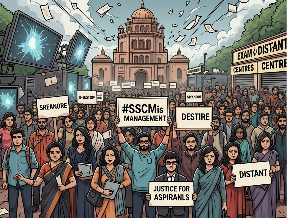 SSC Exam Chaos Triggers Nationwide Protests - The Civic Sense