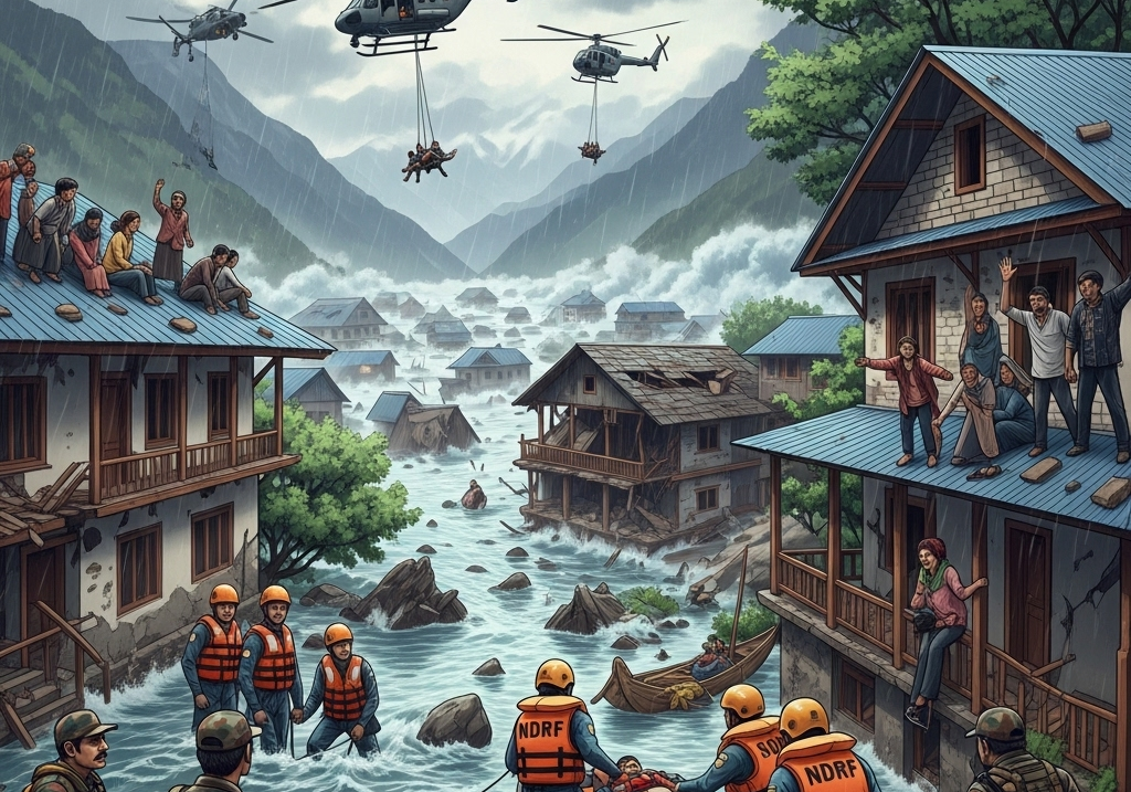 Tragedy Strikes Uttarakhand's Uttarkashi After Flash Floods - The Civic Sense