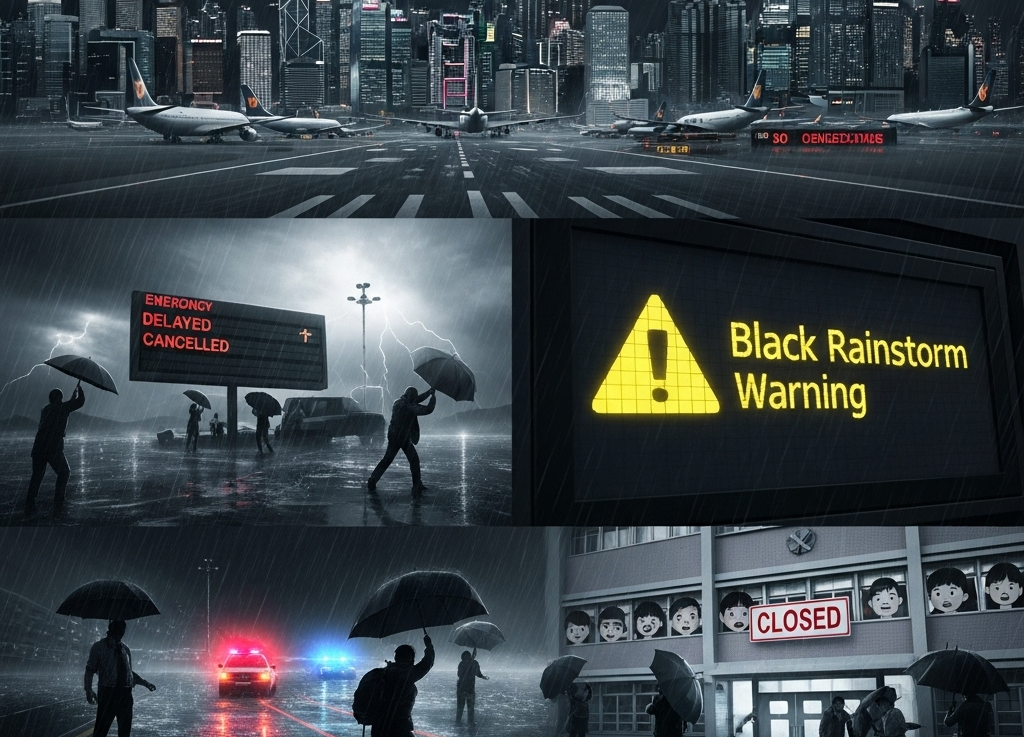 Hong Kong Issues Two "Black Rain" Alerts - The Civic Sense