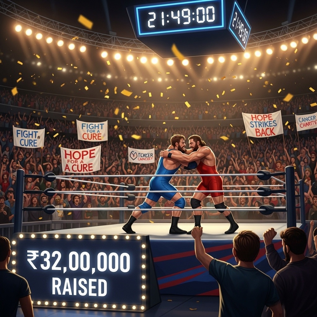 Viral Moment: World's Longest Wrestling Match Raises Funds - The Civic Sense