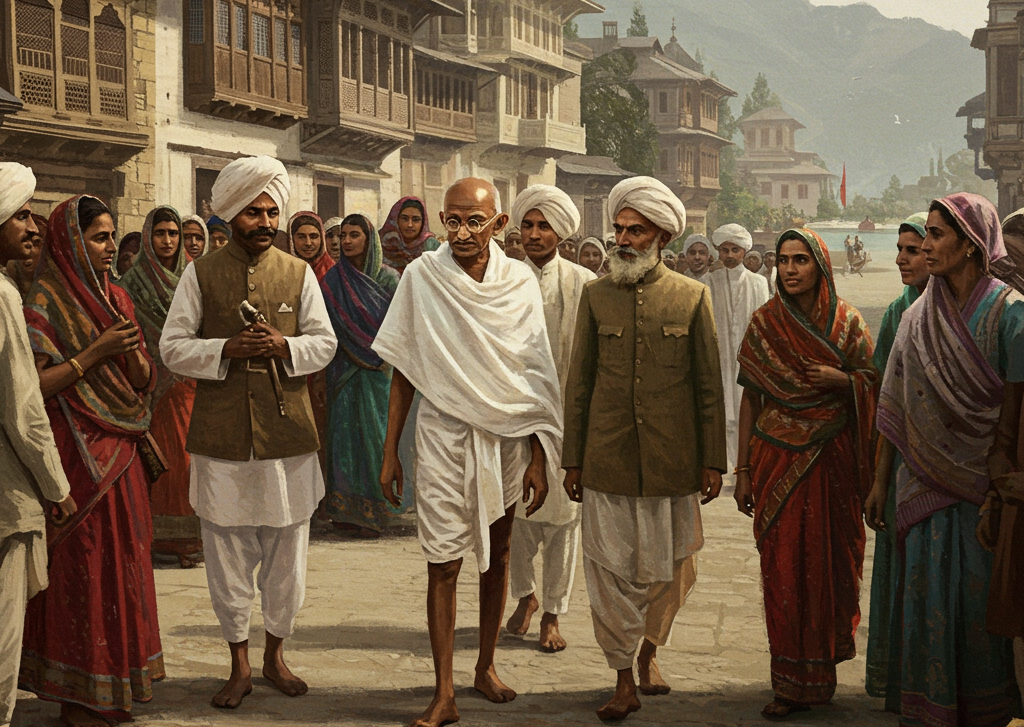 Mahatma Gandhi’s Kashmir Visit (1947) - The Civic Sense