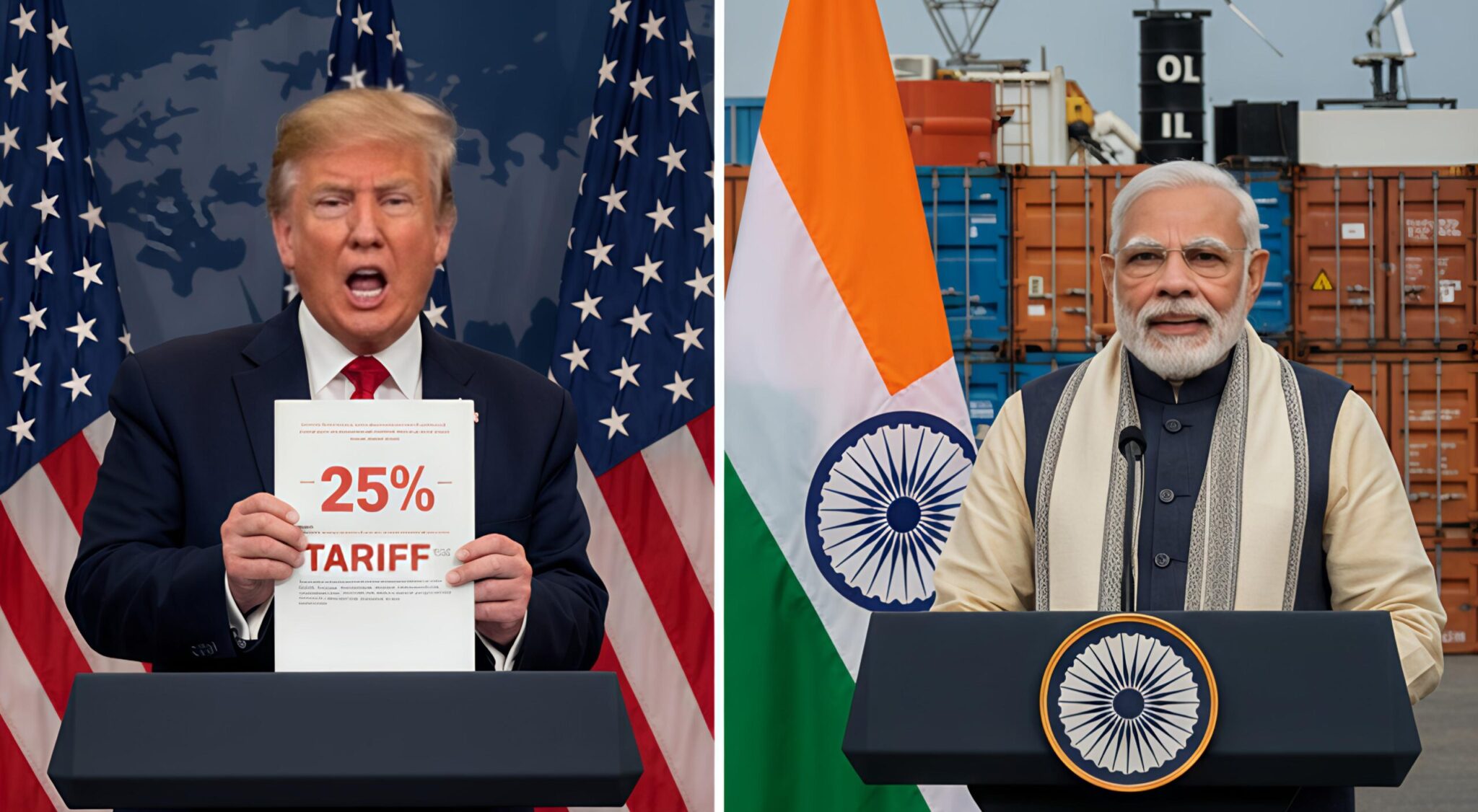 India “Brushes Off” Trump Tariff Threat; Oil Procurement Halts - The civic Sense