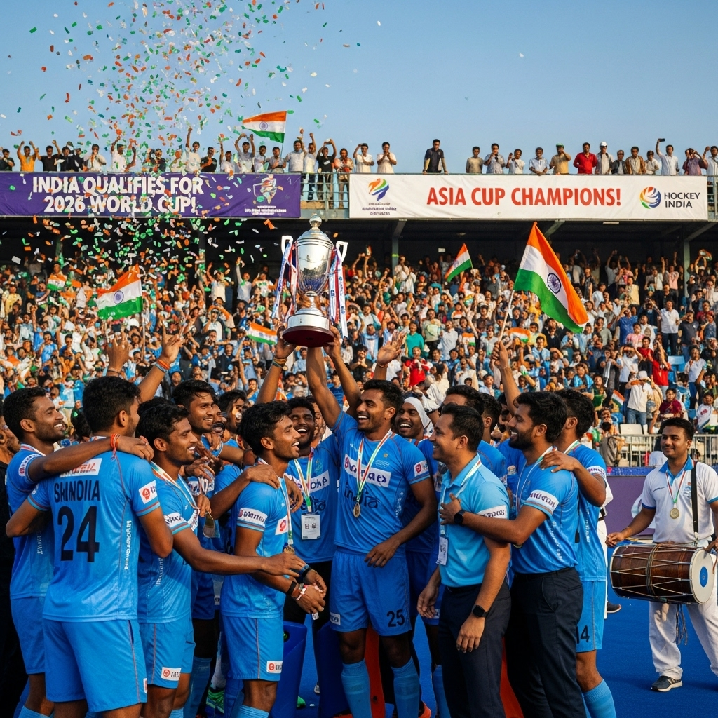 India Lifts Asia Cup Hockey Trophy