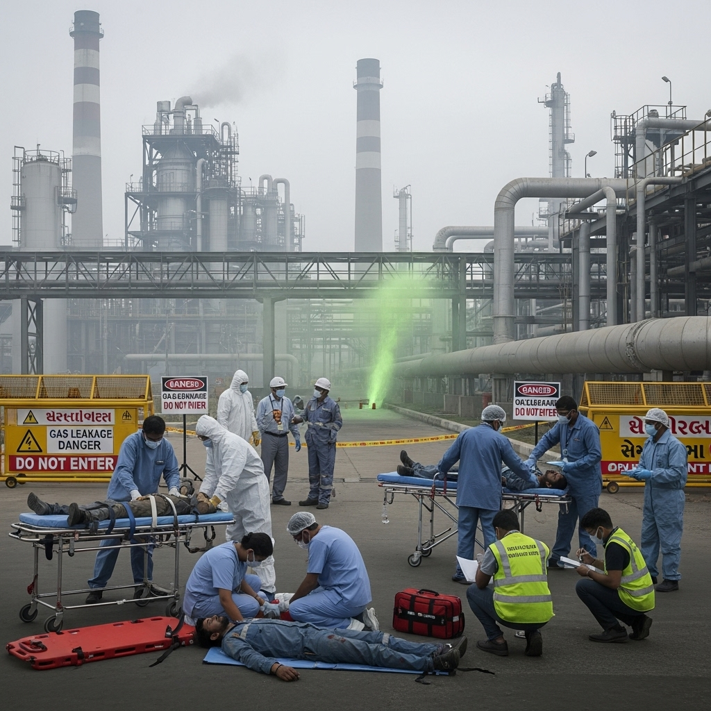 Gujarat Fluorochemicals Plant Gas Leak — 1 Dead, Multiple Injured