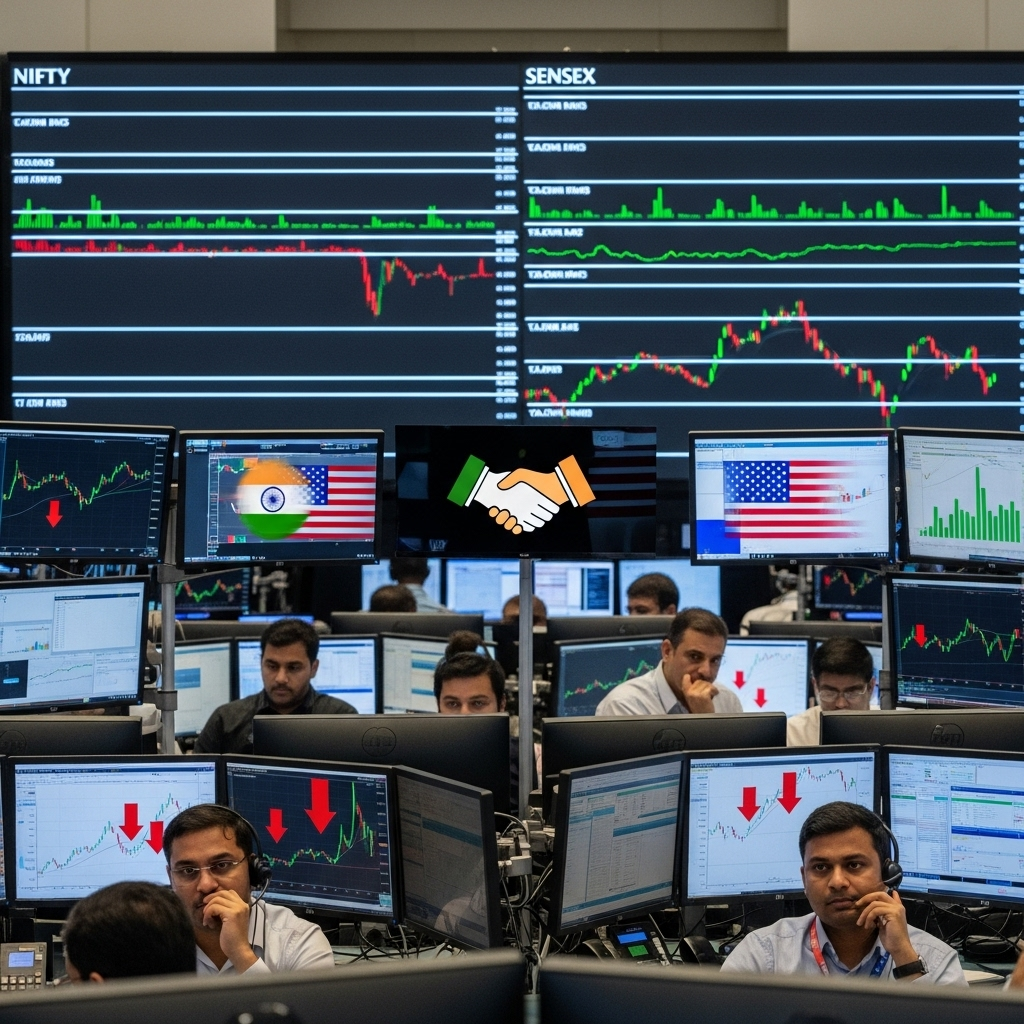 India Equity Markets Flat as Trade Optimism offsets IT Sector Weakness