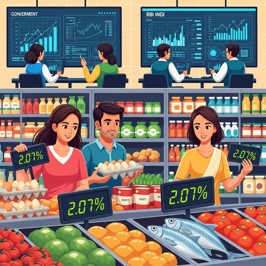 India Retail Inflation Rises to 2.07% in August