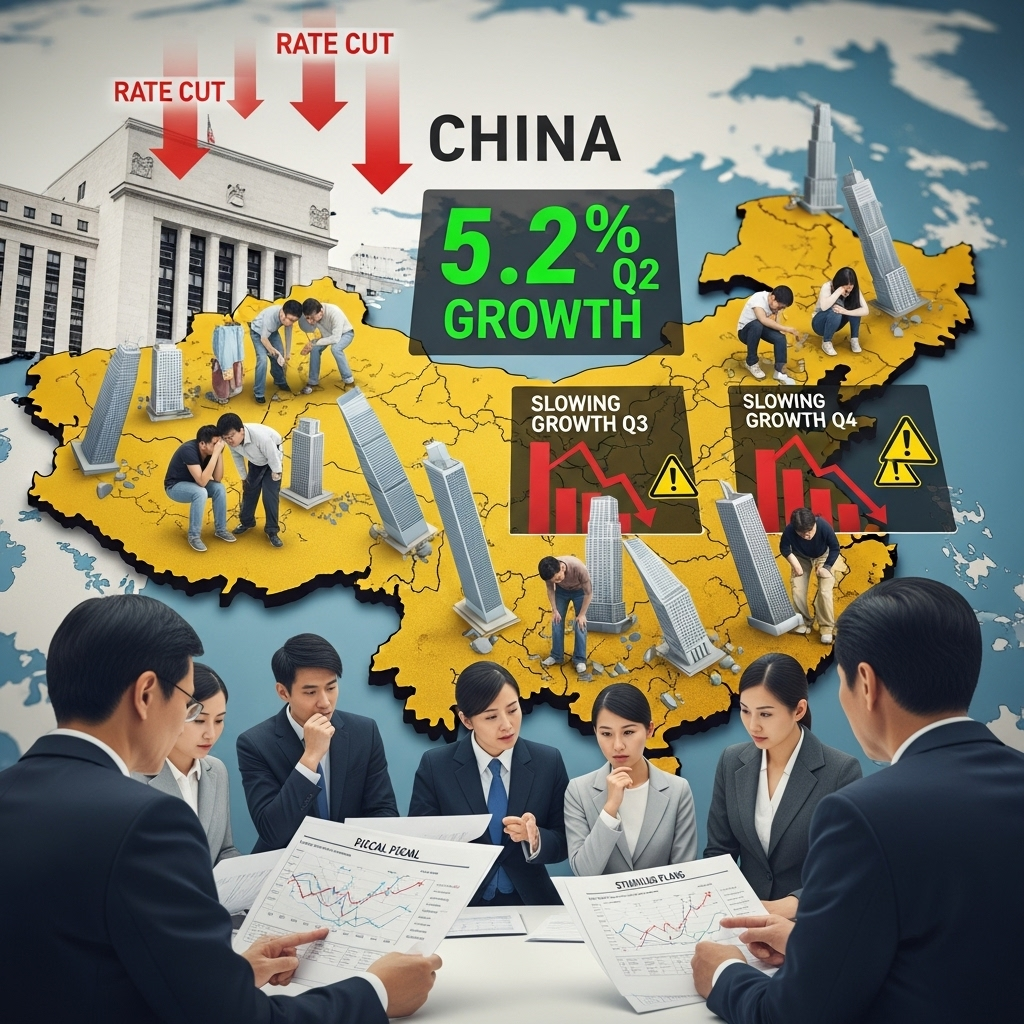 China Faces Policy Dilemma as Fed Rate Cuts Loom