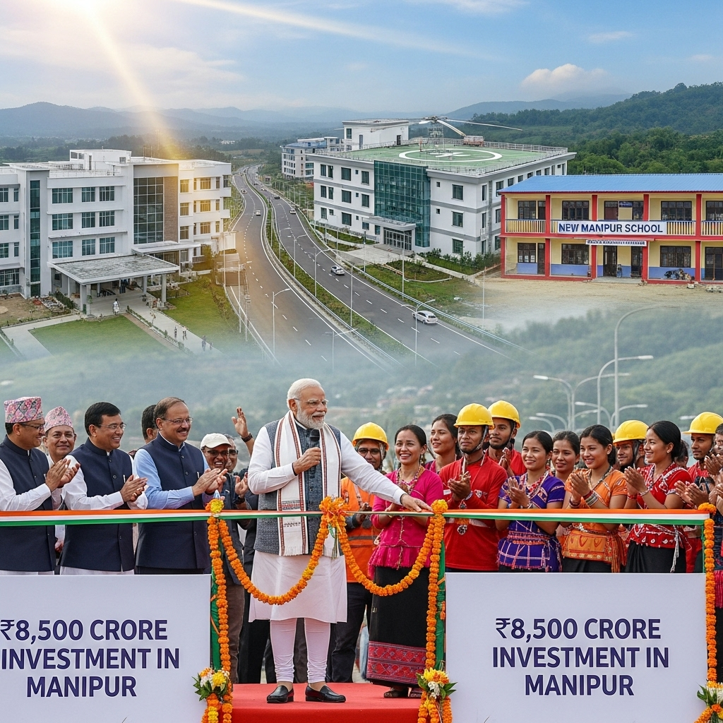 PM Modi to Visit Manipur; Unveil Projects Worth ₹8,500 Crore