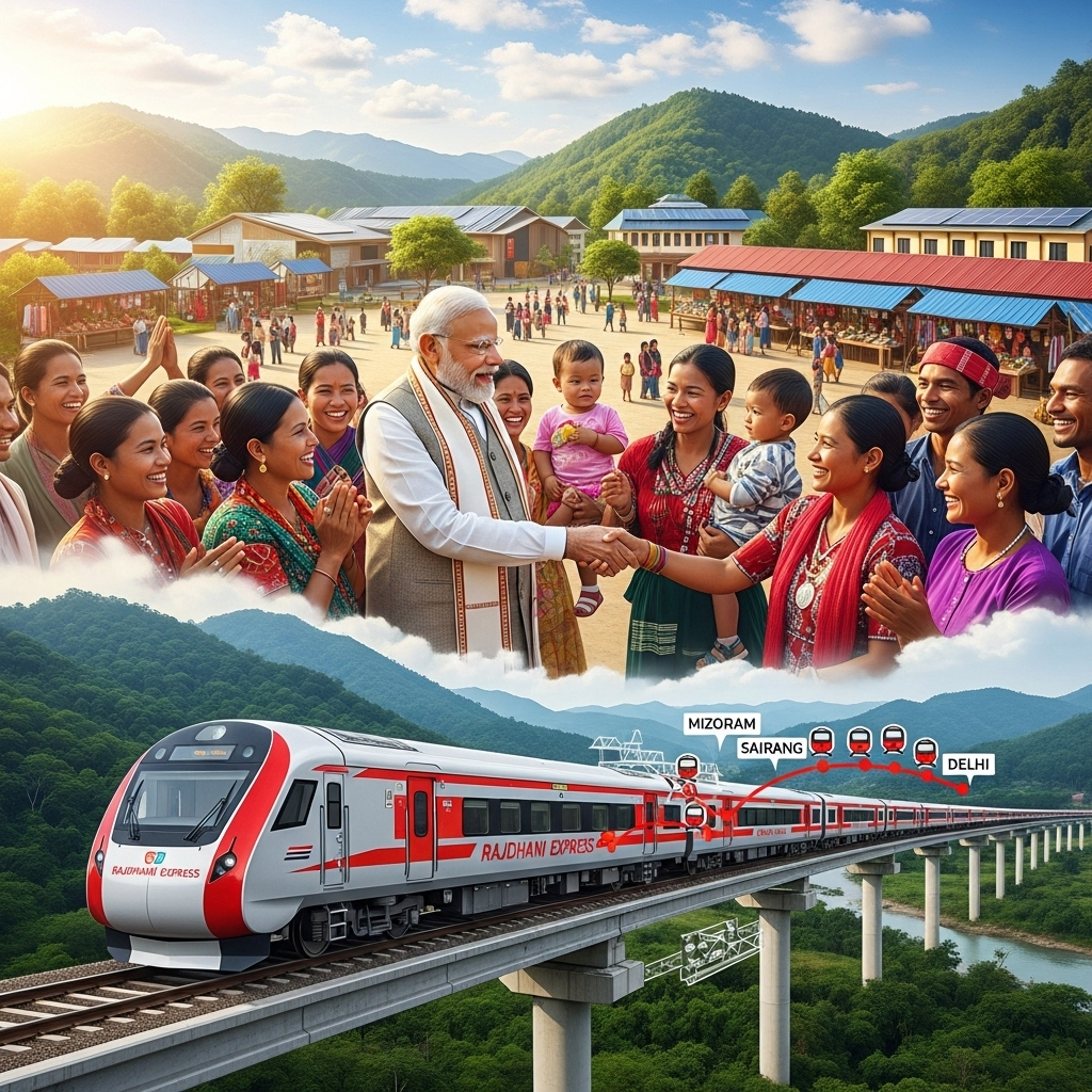 PM Modi Visits Manipur; New Rajdhani Express Starts