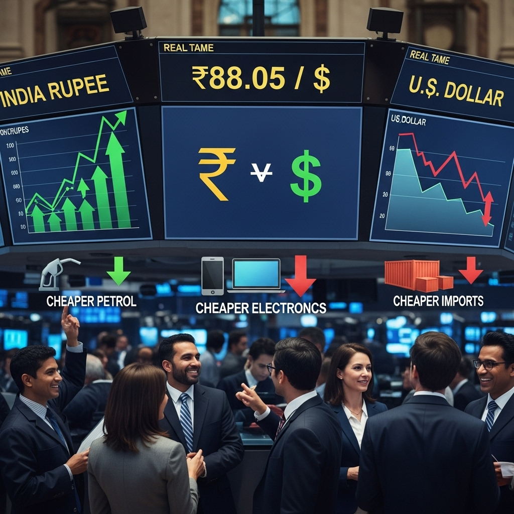 Rupee strengthens as U.S. dollar weakens ahead of expected Fed rate cut