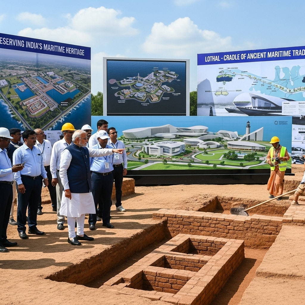 PM Scheduled to Review National Maritime Heritage Complex at Lothal