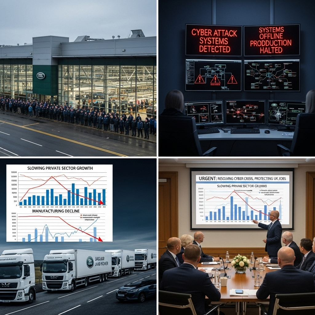 UK Private Sector Growth Slows Amid Manufacturing Disruption