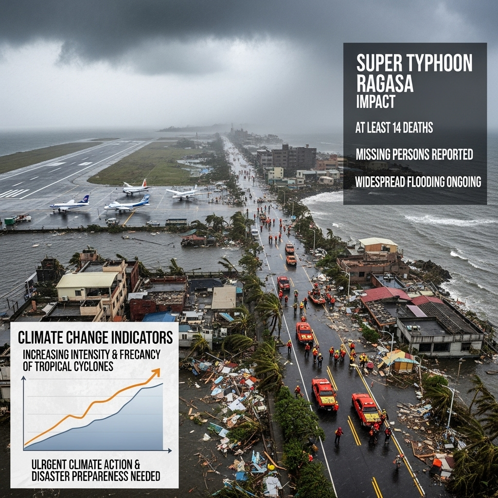 Super Typhoon Ragasa Hits Taiwan