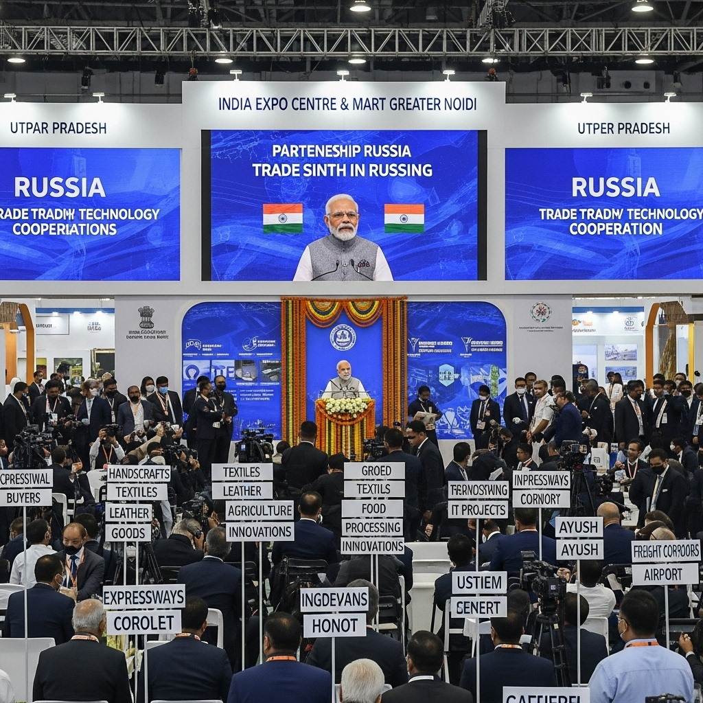 PM Modi Inaugurates UP International Trade Show 2025