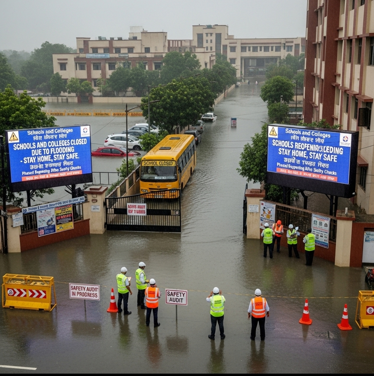 Chandigarh extends school closures till september 7 due to heavy rain