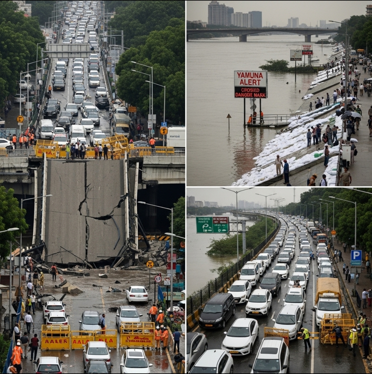 Alipur Flyover Collapse & Yamuna Flood Alert