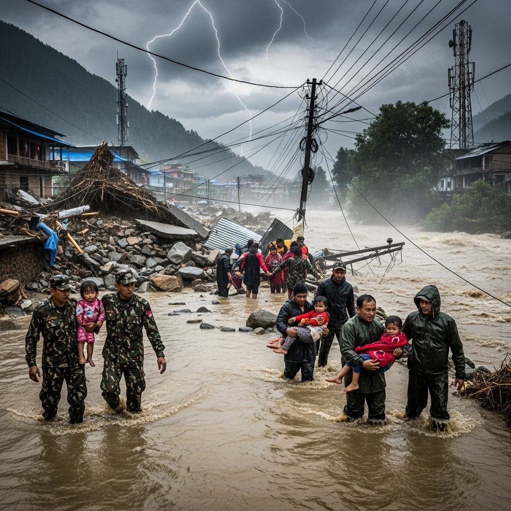 Heavy rains kill at least 47 in Nepal, block roads