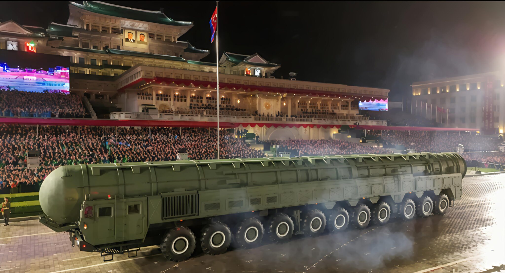 North Korea Showcases New Intercontinental Ballistic Missile at Military Parade