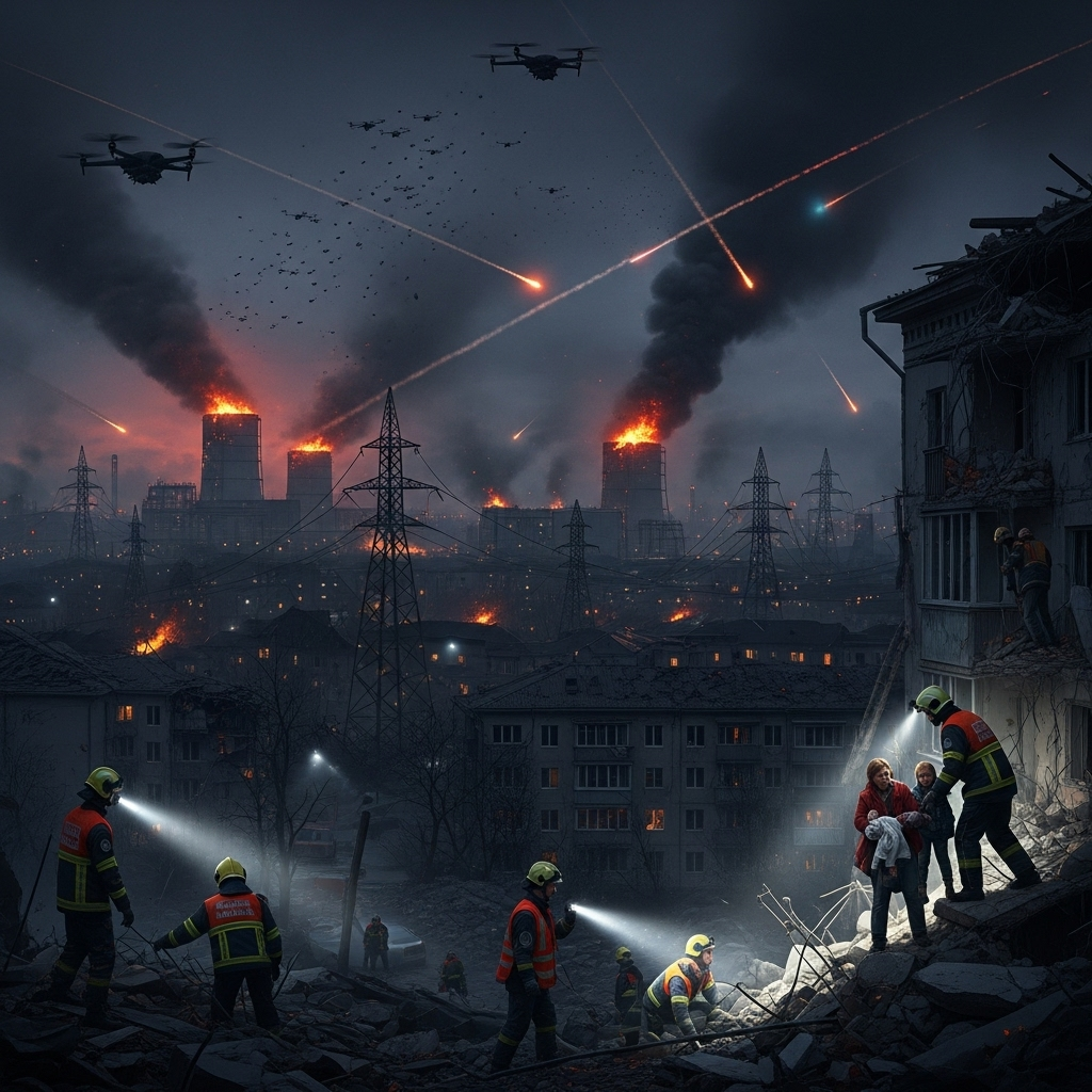 Russia launches overnight missile and drone strikes on Ukraine