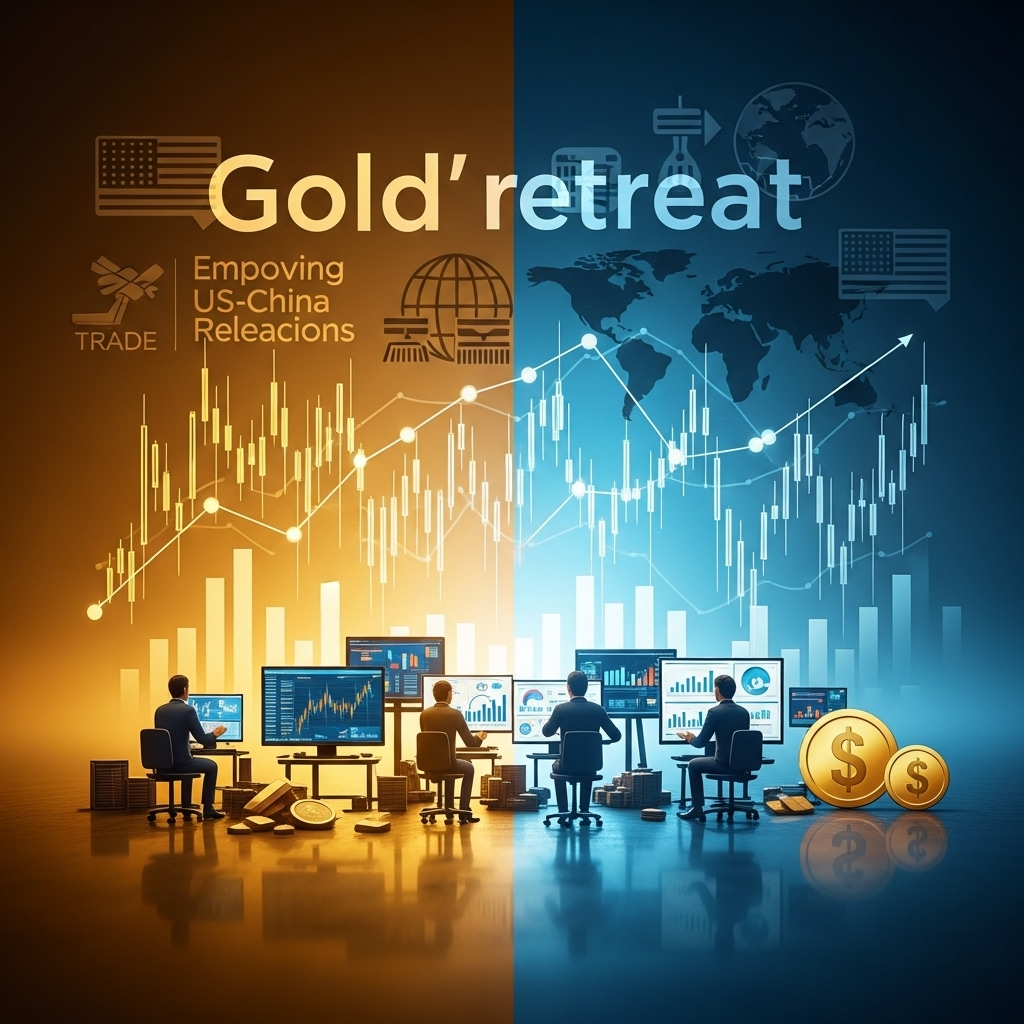 Gold extends retreat from record-high as profit-booking, trade optimism hit bullion