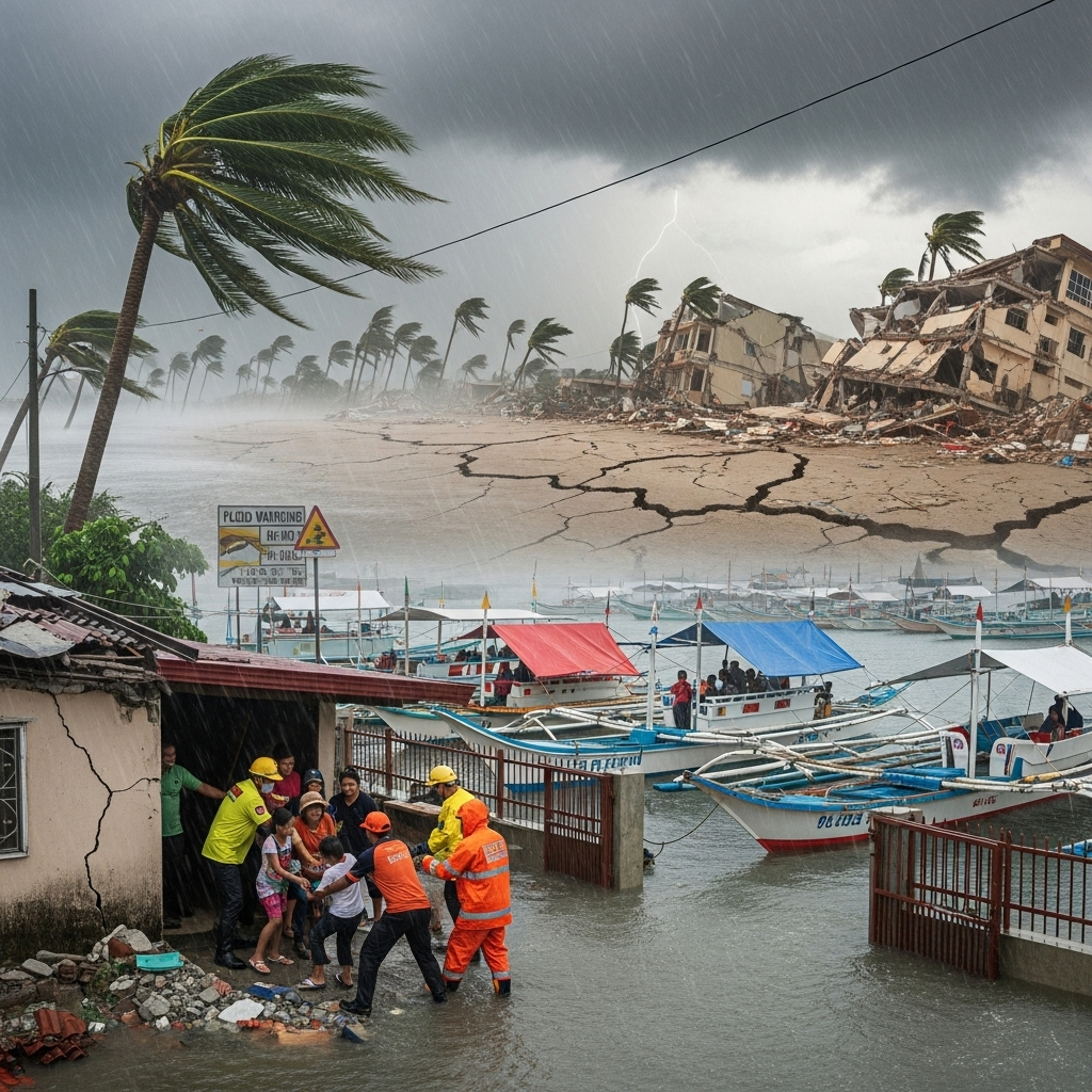 Philippines faces typhoon Matmo days after deadly earthquake