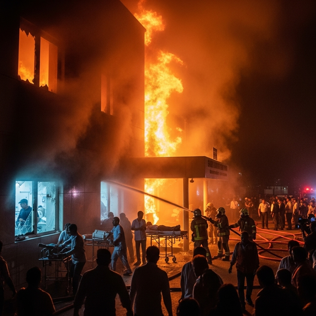 Jaipur Hospital Fire Claims 8 Lives; Probe Ordered Amid Allegations of Negligence