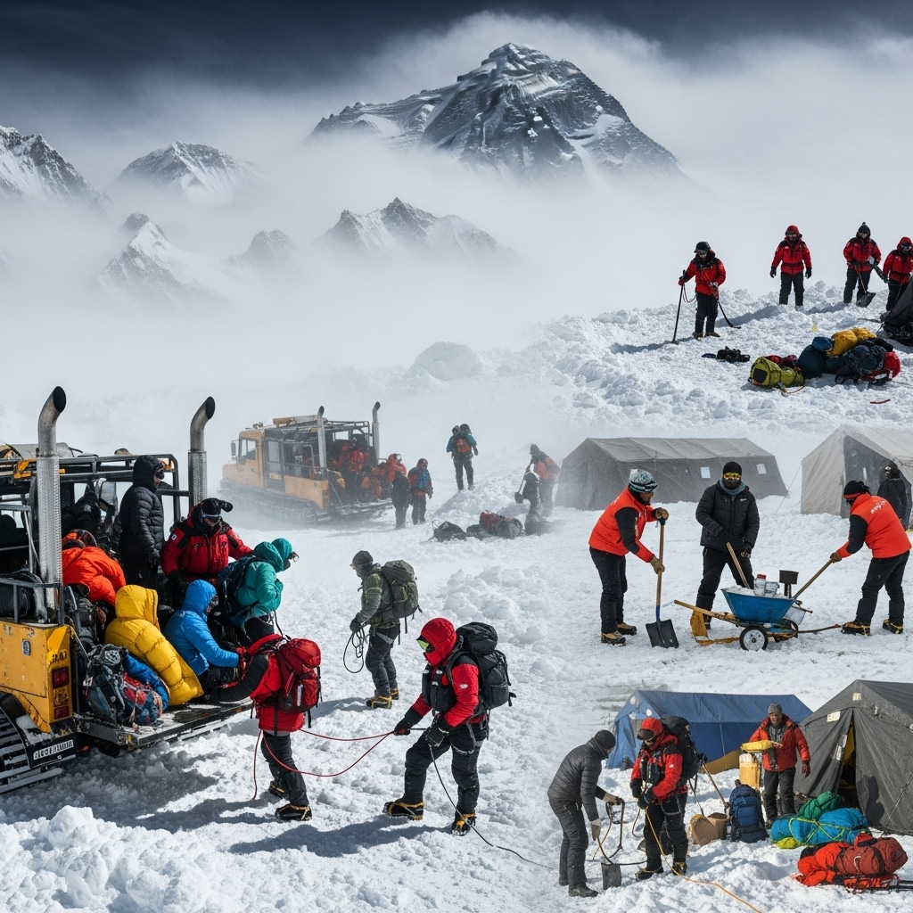 Mount Everest Blizzard Traps Hundreds; Rescue Operations Underway