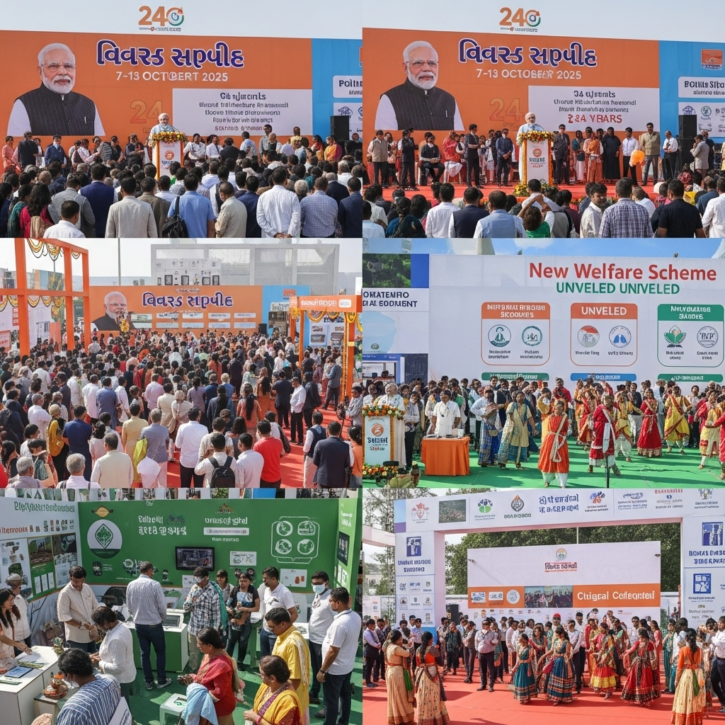 Gujarat Govt Launches “Vikas Saptah” to Mark 24 Years Since Modi Became CM