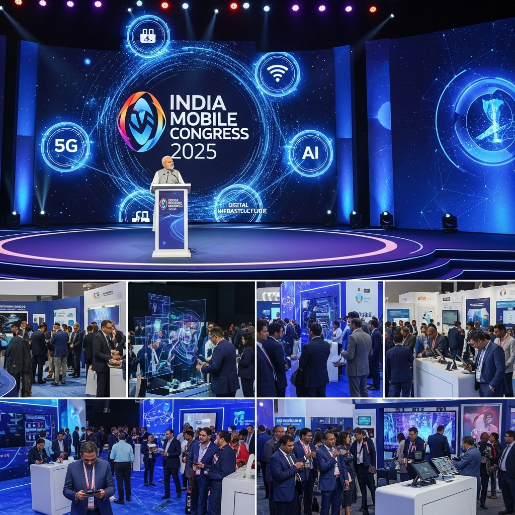 PM Modi inaugurates India Mobile Congress 2025